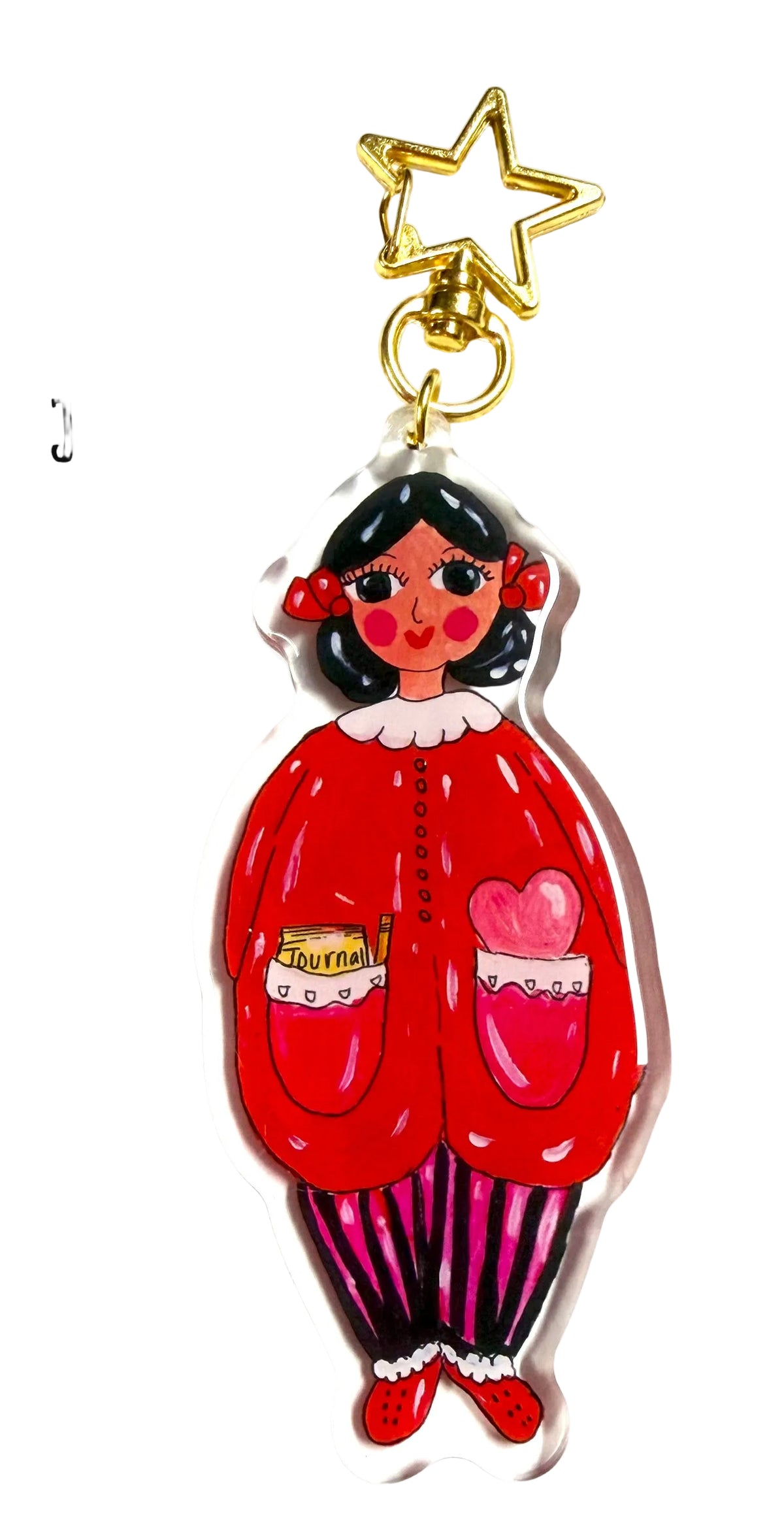 Large journal/ bag Charm “Only Eyes for my Journal”