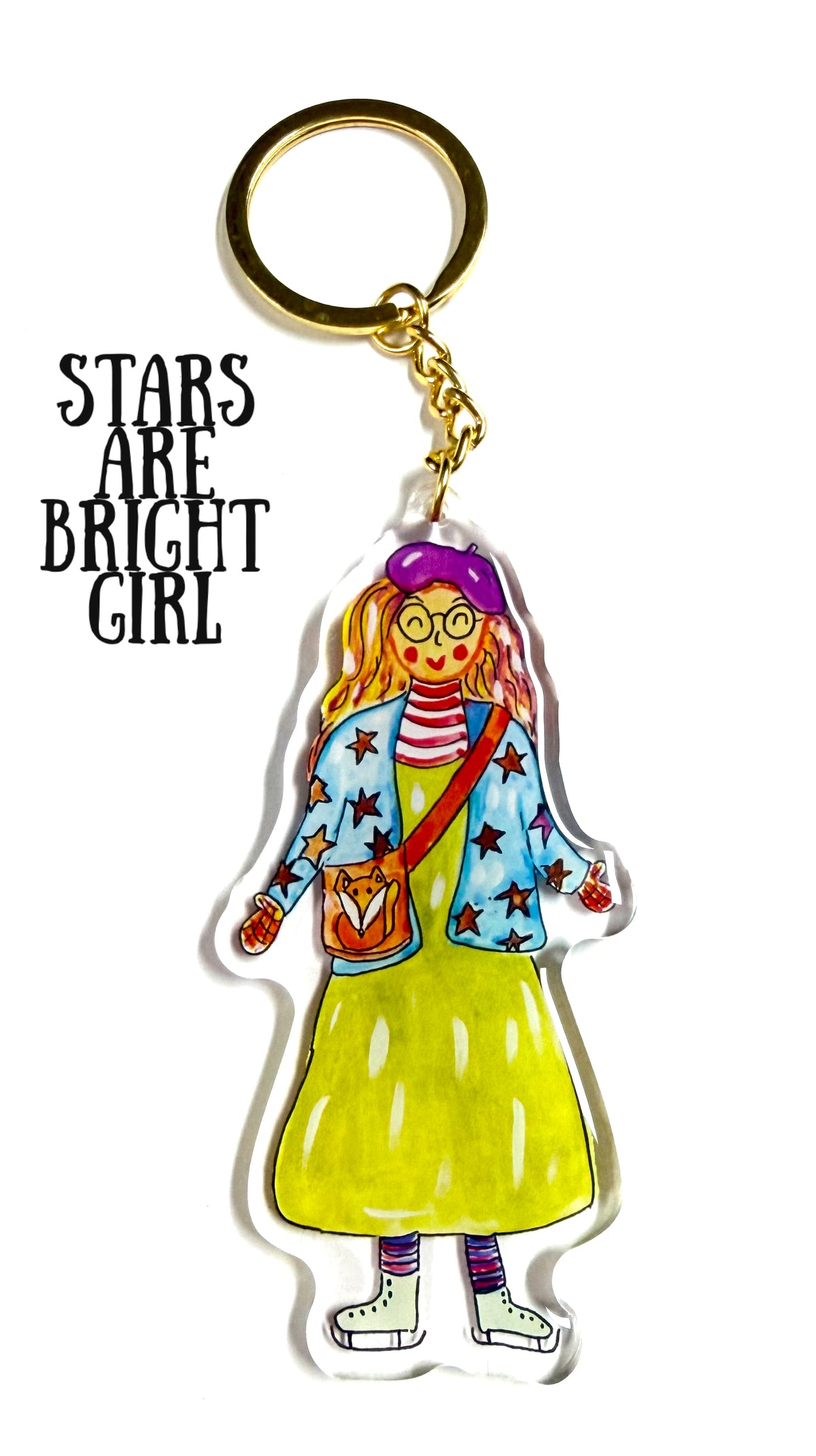Large journal/ bag Charm “Stars are Bright”