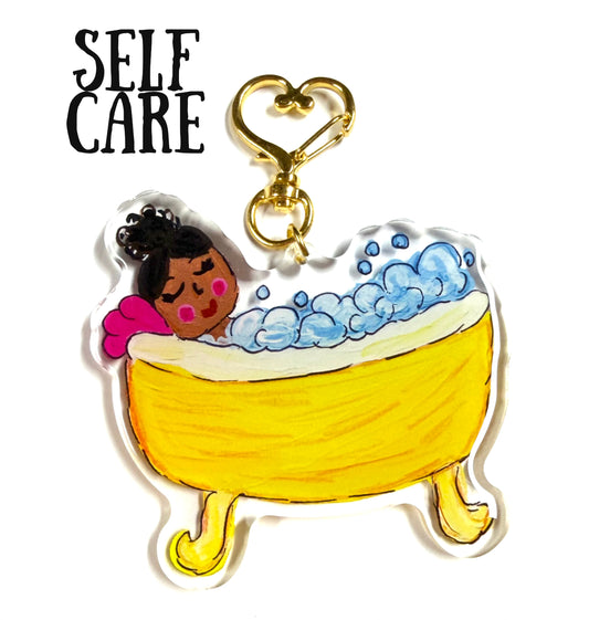 Large journal/ bag Charm “Self-Care”