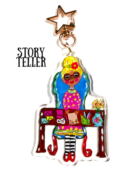 Large journal/ bag Charm “Story Teller”