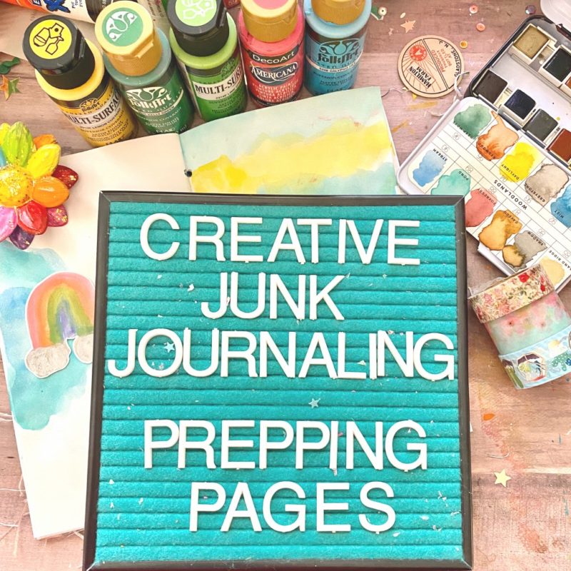Creative Junk Journaling No. 5 Prepping Pages – Create with Rebecca
